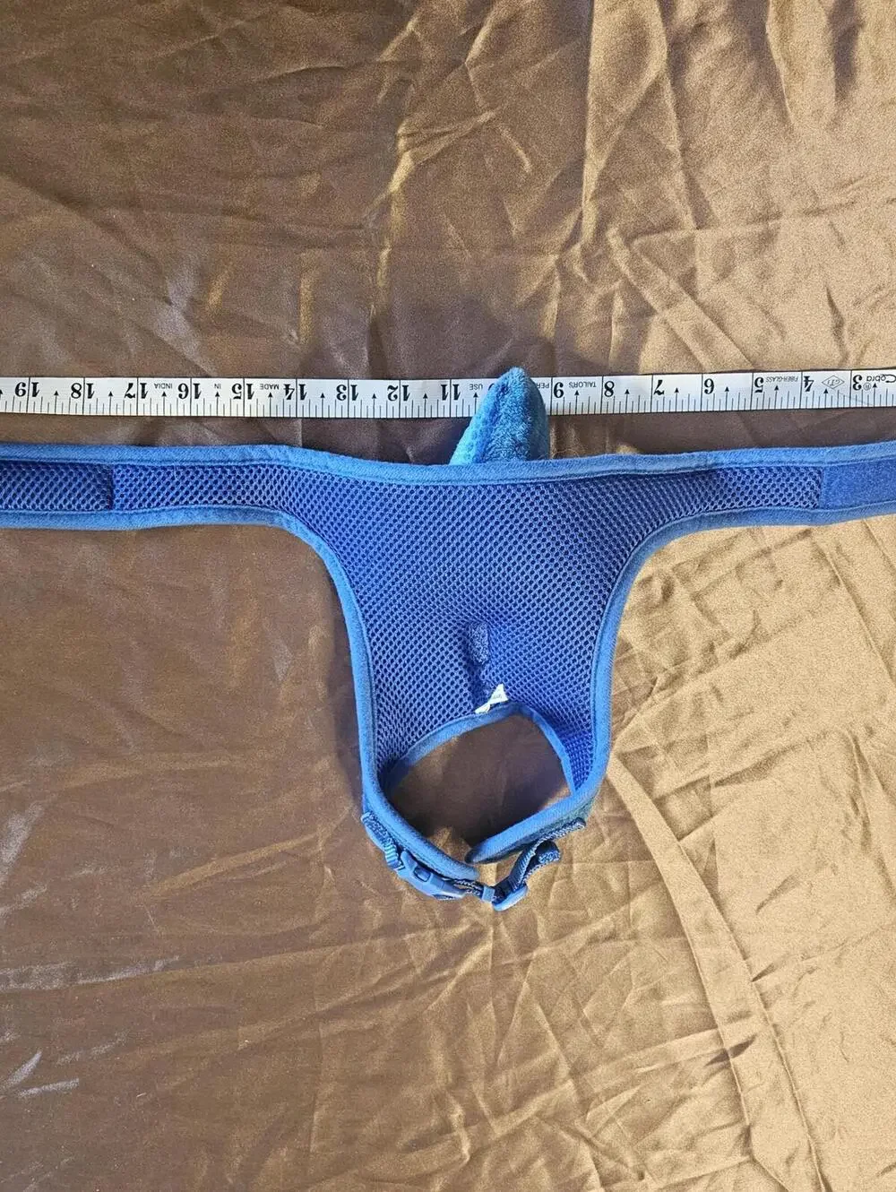 Blue Shark Fin Dog Harness Vest Mesh Adjustable Pet Costume